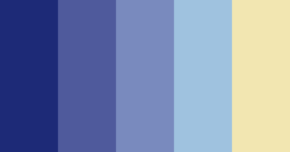 Download deep blue dream color palette PNG image (landscape)