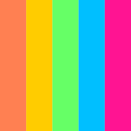 Hippie Side Character in ヒッピー Color Palettes