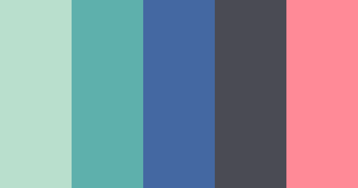 Download retro coastal color palette PNG image (landscape)