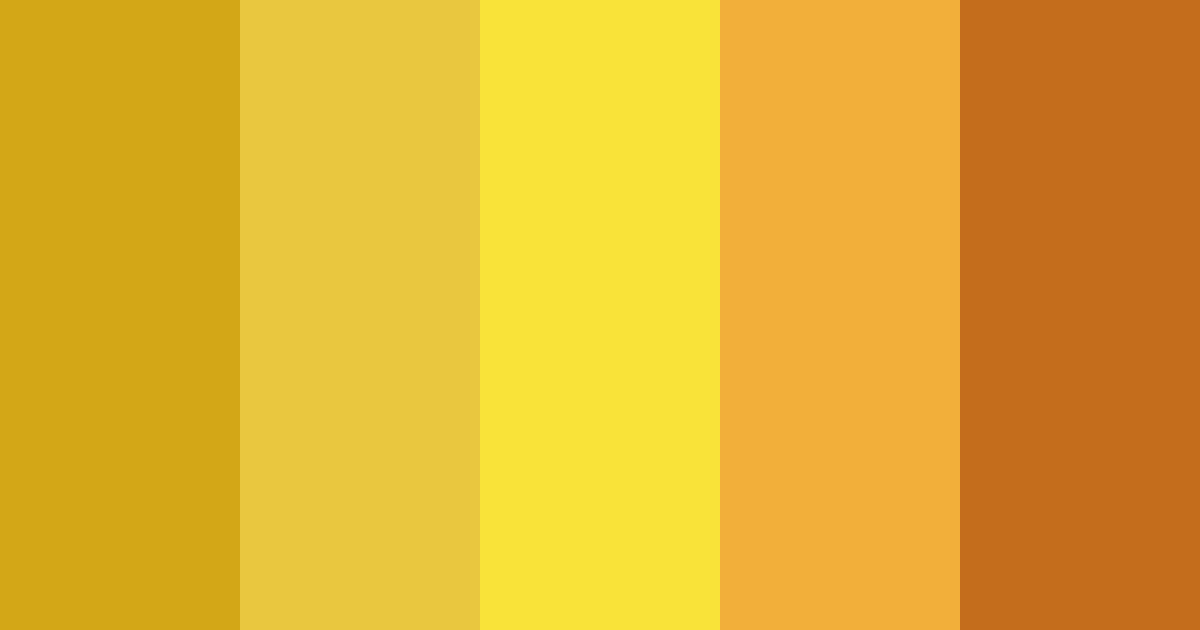 1979 Sunshine Color Palette