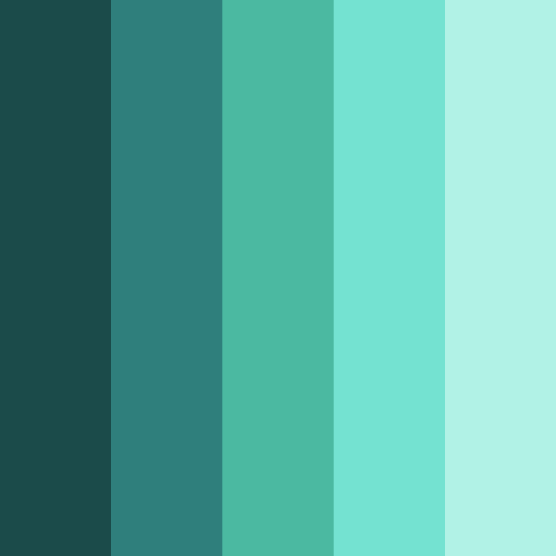 Download deep sea dream color palette PNG image (square)
