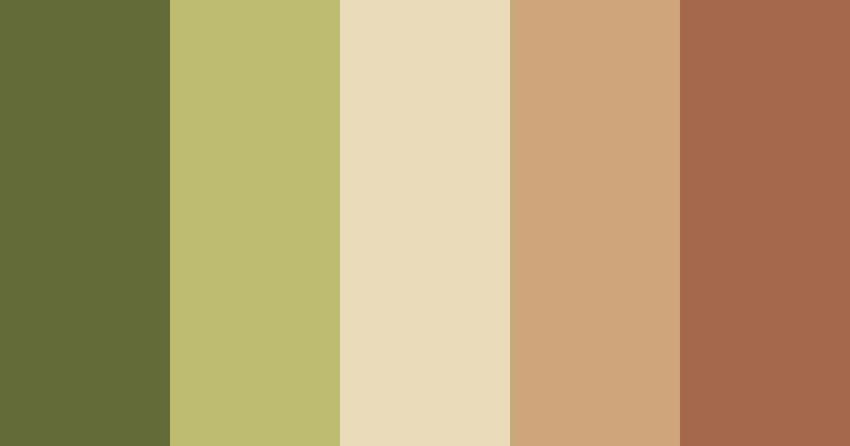 Download sophisticated organic color palette PNG image (landscape)