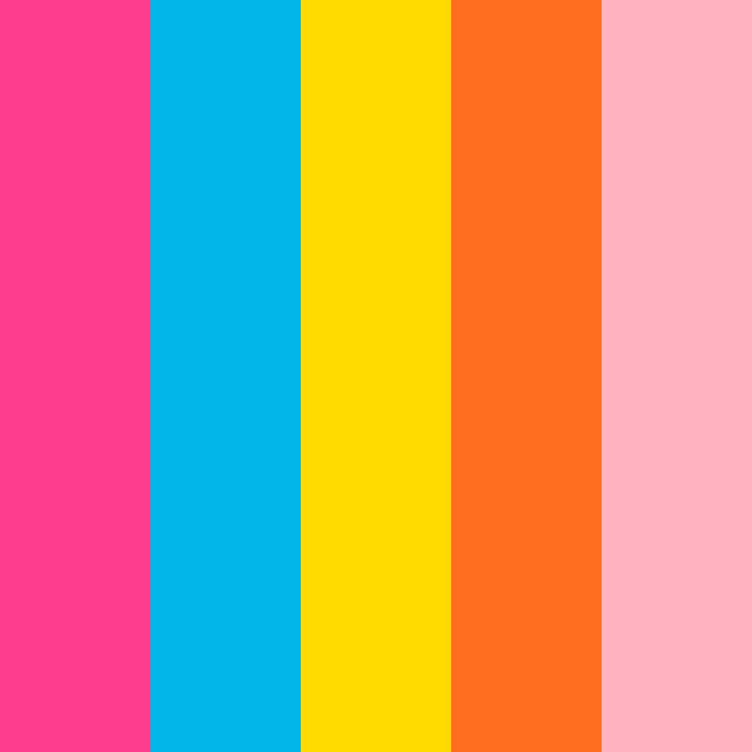 Download fuschia dream color palette PNG image (square)