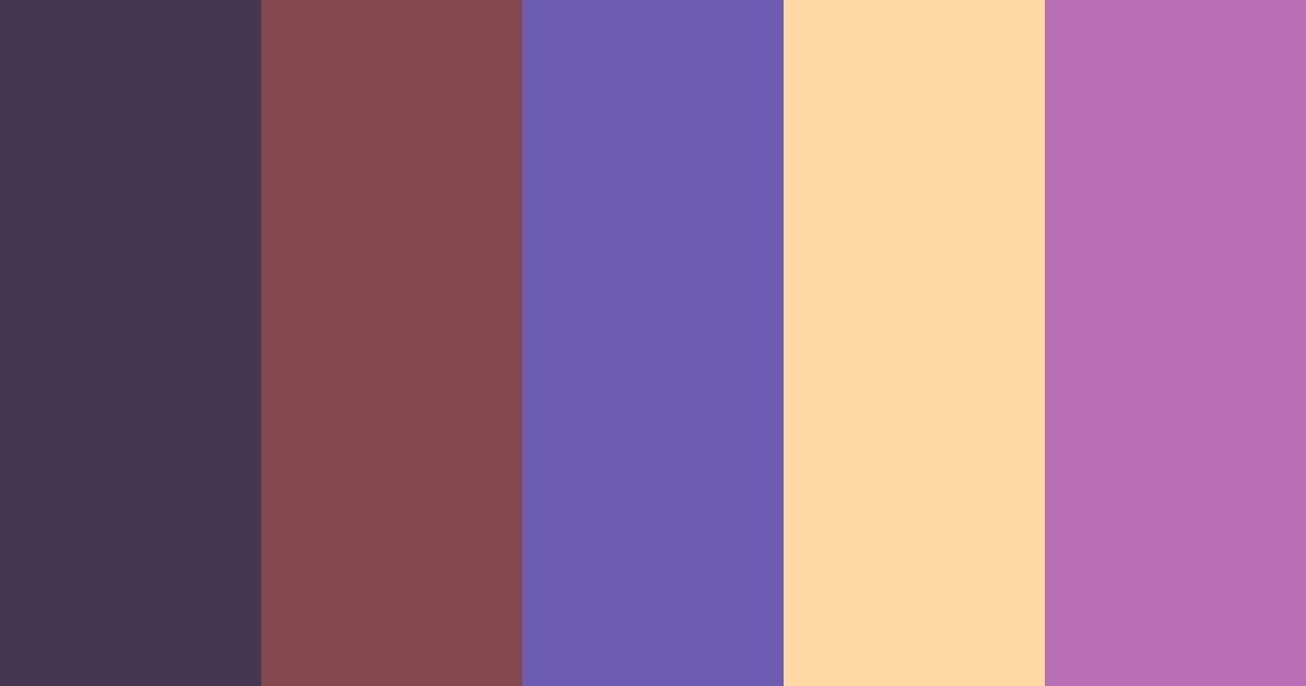 Download rustic charm color palette PNG image (landscape)