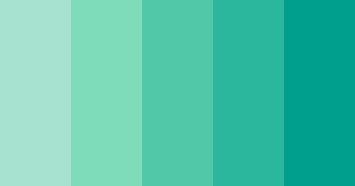 Download minty fresh color palette PNG image (landscape)