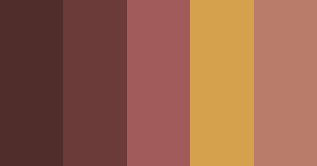 Download dark auburn elegance color palette PNG image (landscape)