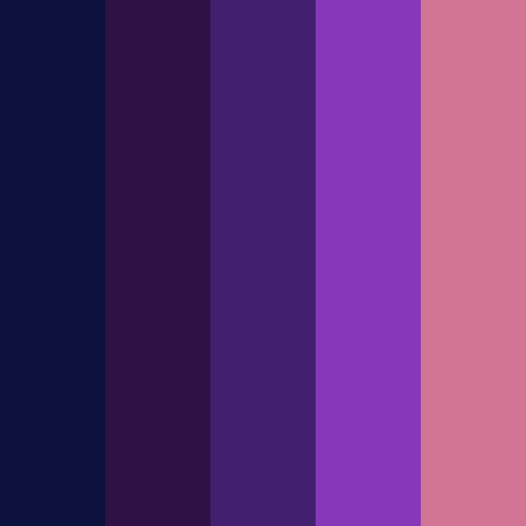 Download starry danger color palette PNG image (square)