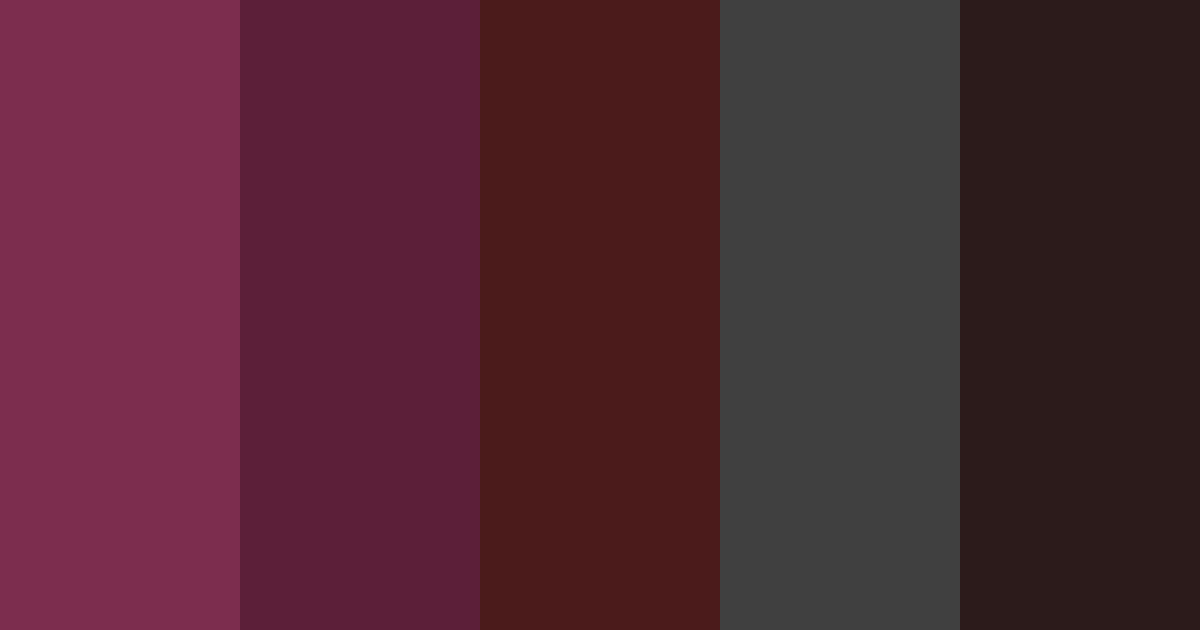 Download dark rosewood color palette PNG image (landscape)