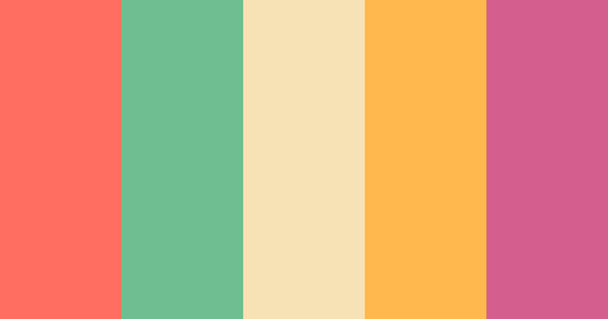 Download 80s vibes color palette PNG image (landscape)