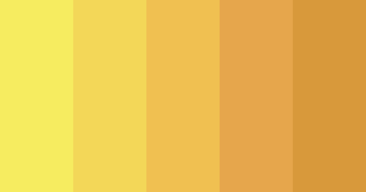 Download buttercup color palette PNG image (landscape)