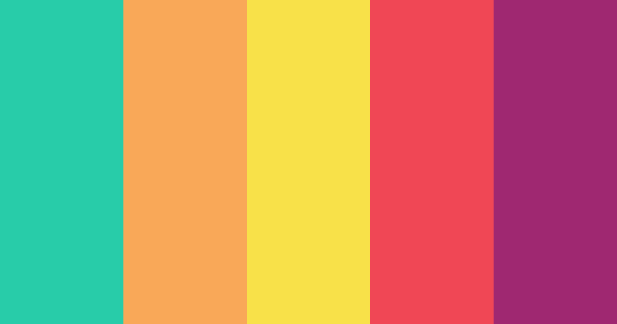Download keychains of random stuff color palette PNG image (landscape)