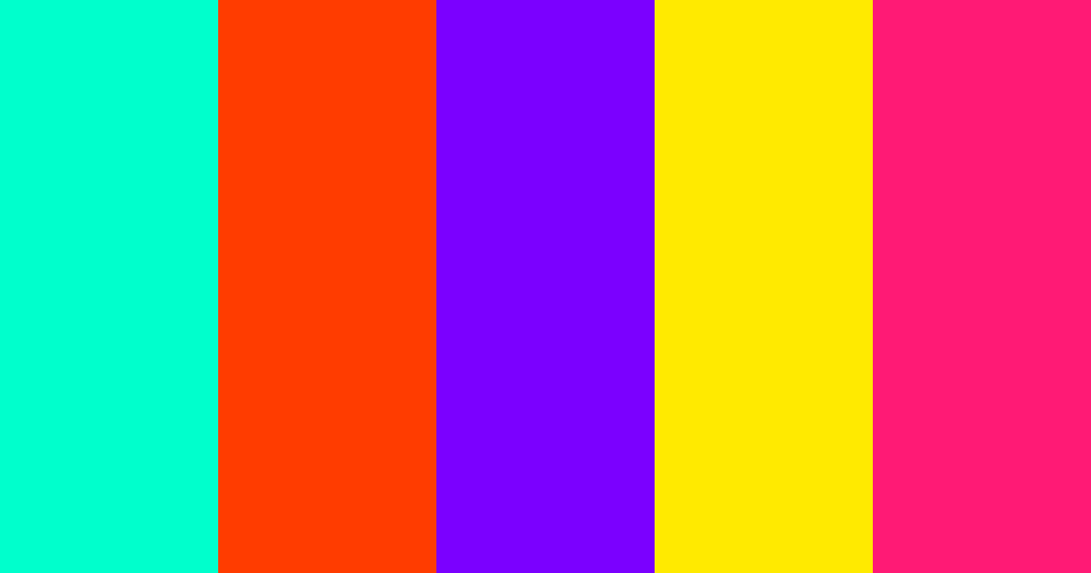 Download cyberpunk dreams color palette PNG image (landscape)