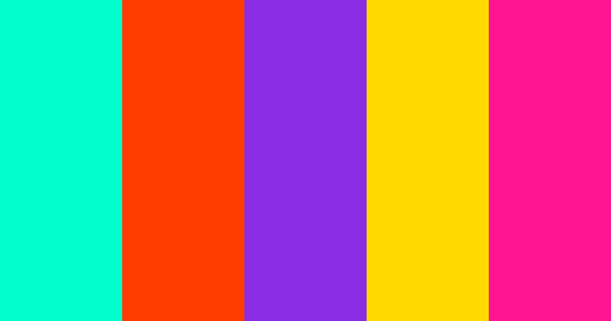 Download cyberpunk vibes color palette PNG image (landscape)