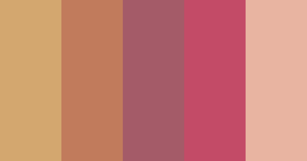 Download desert rose color palette PNG image (landscape)