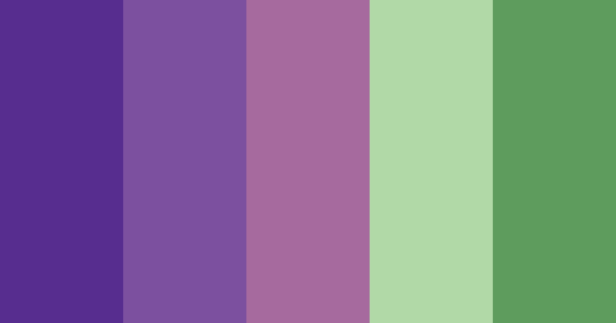 Download purple and green color palette PNG image (landscape)