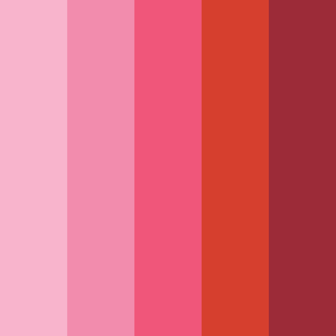 Download pink canyon color palette PNG image (square)