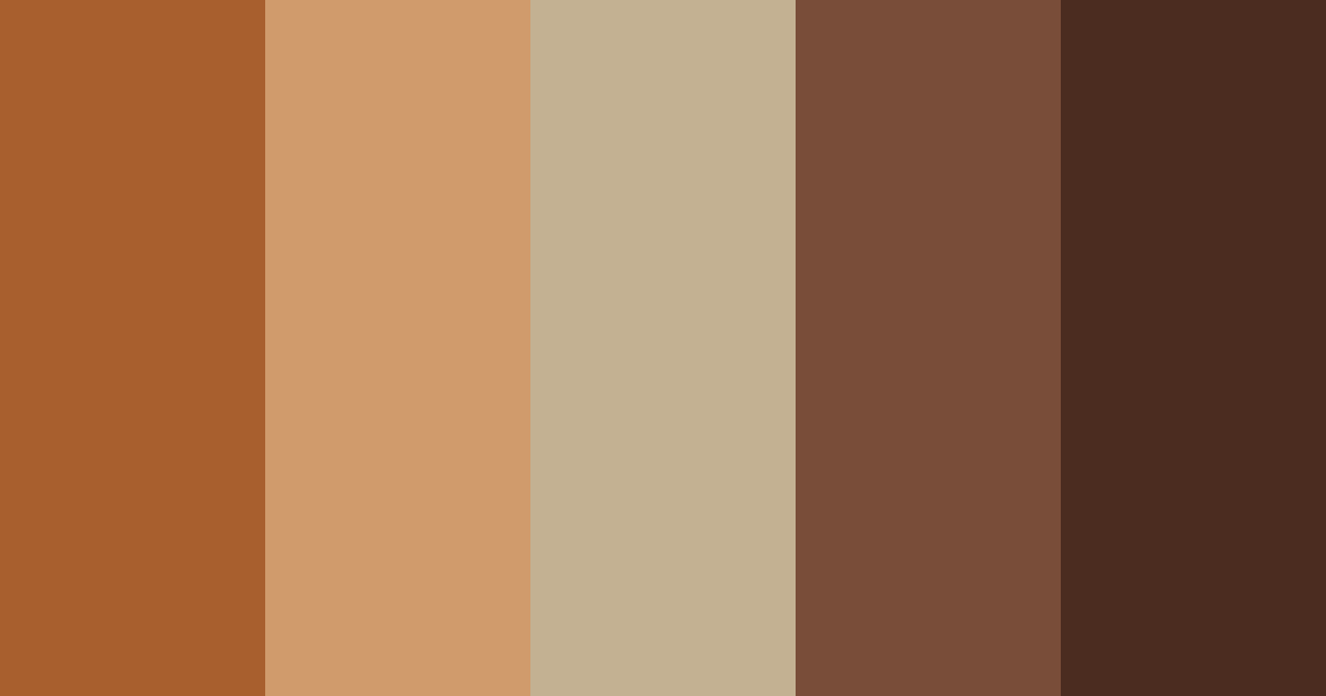 Download cinnamon pine cone color palette PNG image (landscape)