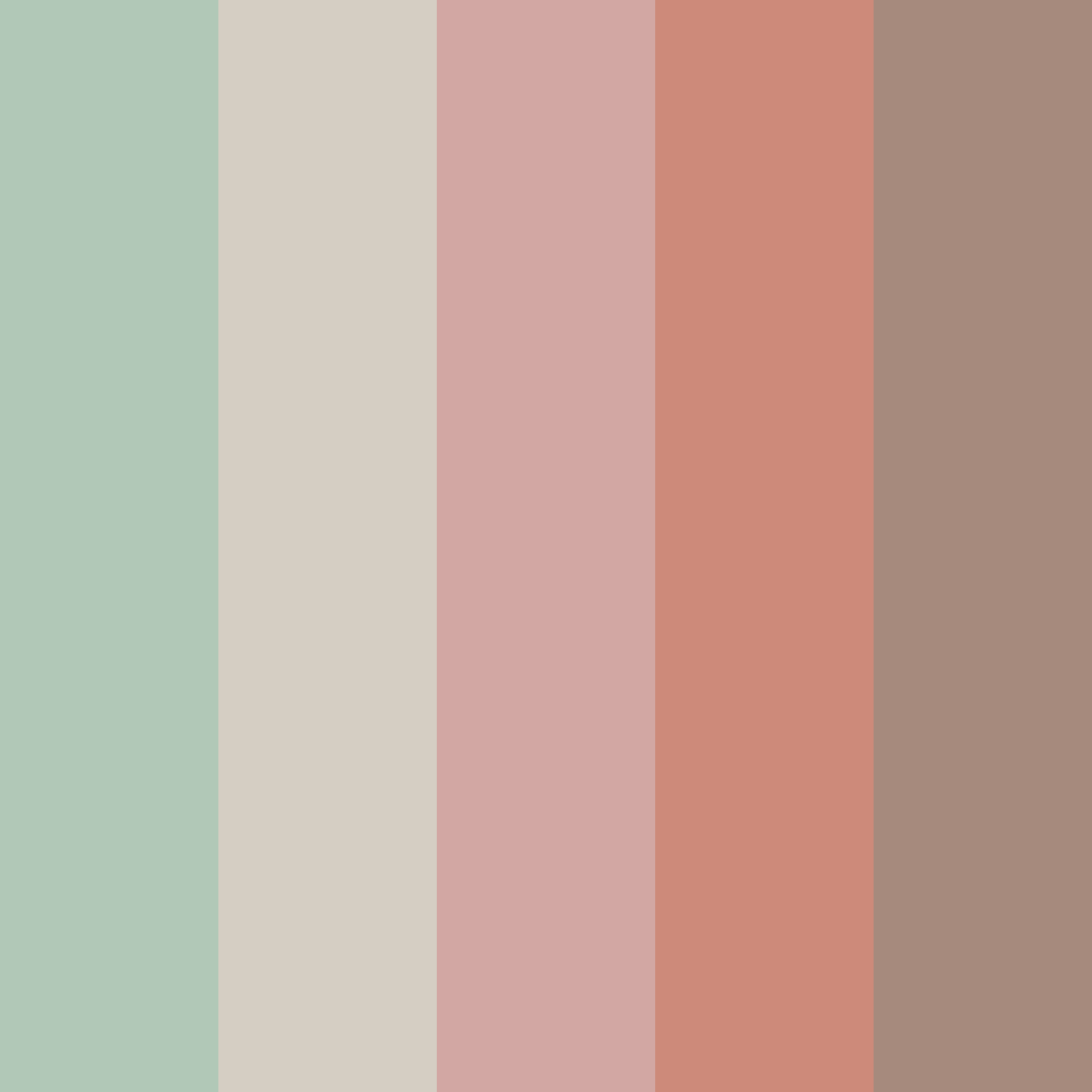 Download sage serenity color palette PNG image (square)