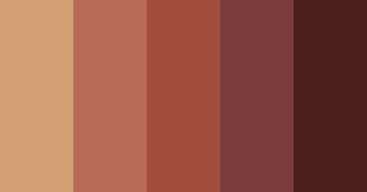 Download milky auburn color palette PNG image (landscape)