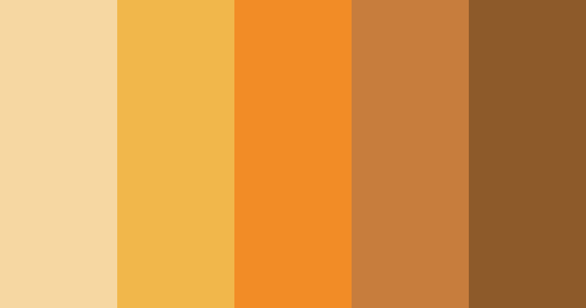 Download lion's mane color palette PNG image (landscape)