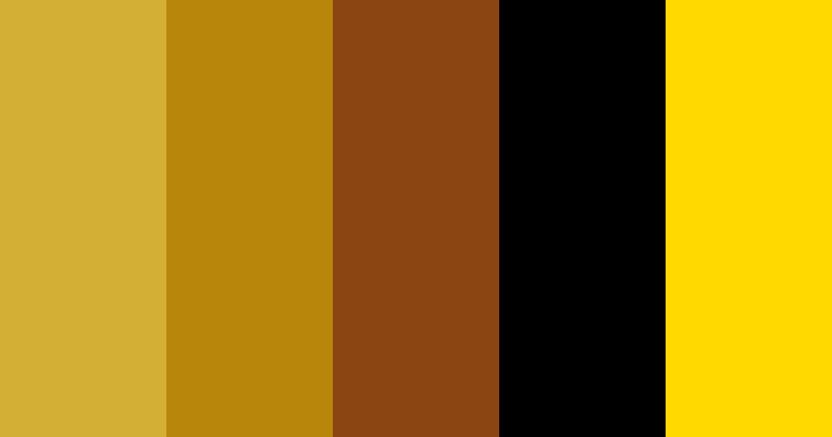 Download golden elegance color palette PNG image (landscape)