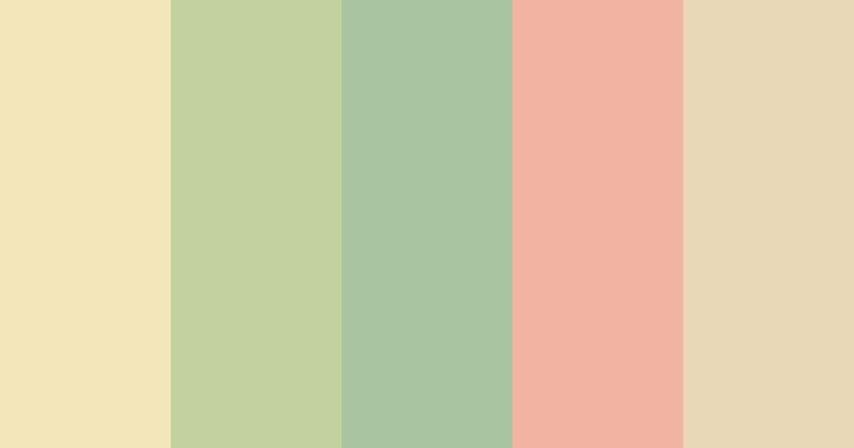 Download chamomile cafe color palette PNG image (landscape)