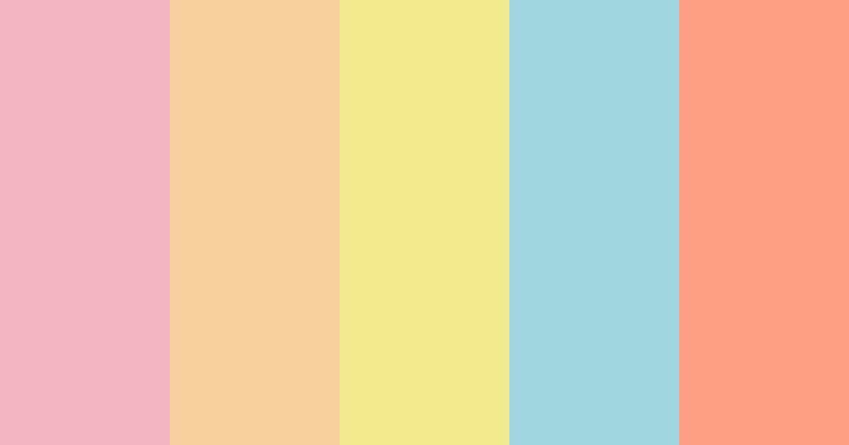Download fluttershy color palette PNG image (landscape)