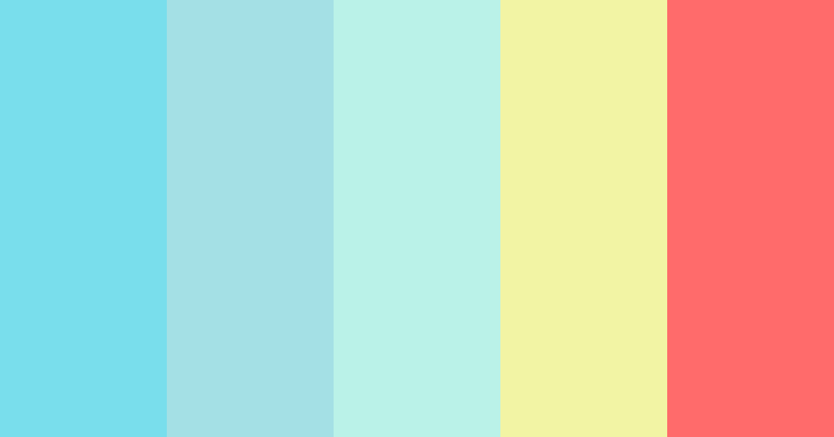 Download ocean breeze color palette PNG image (landscape)