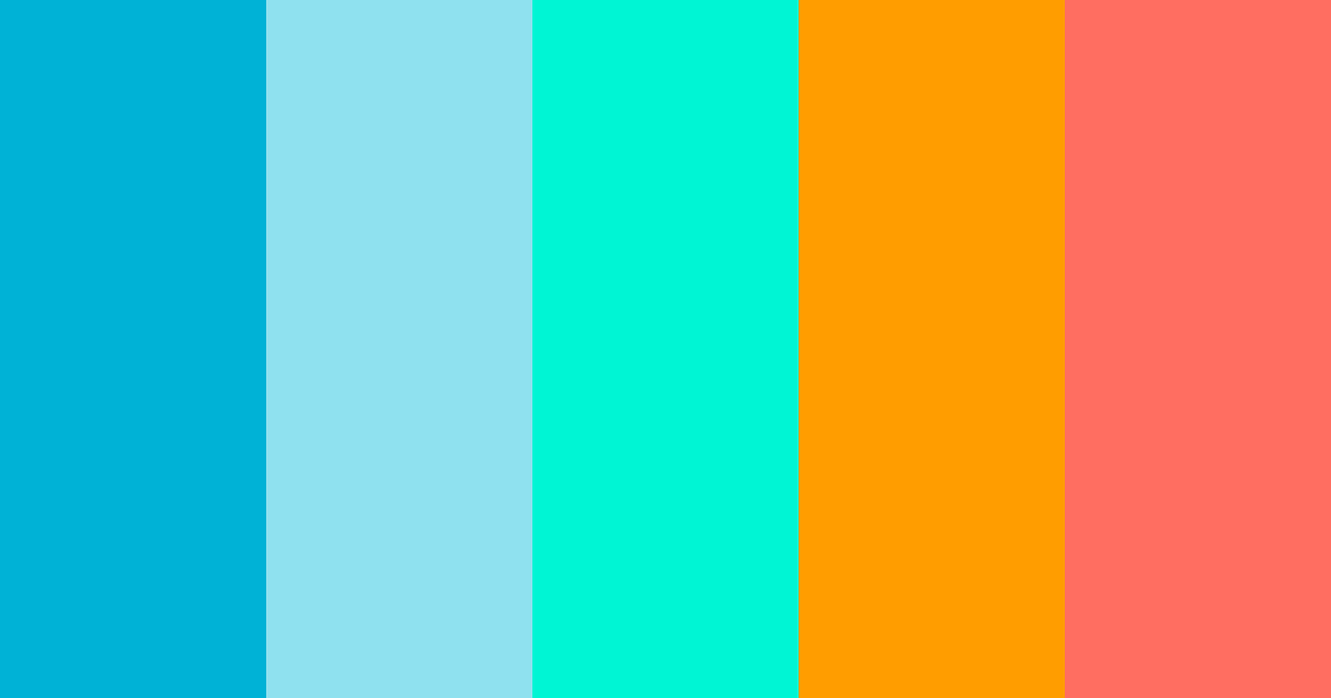 Download hawaii color palette PNG image (landscape)