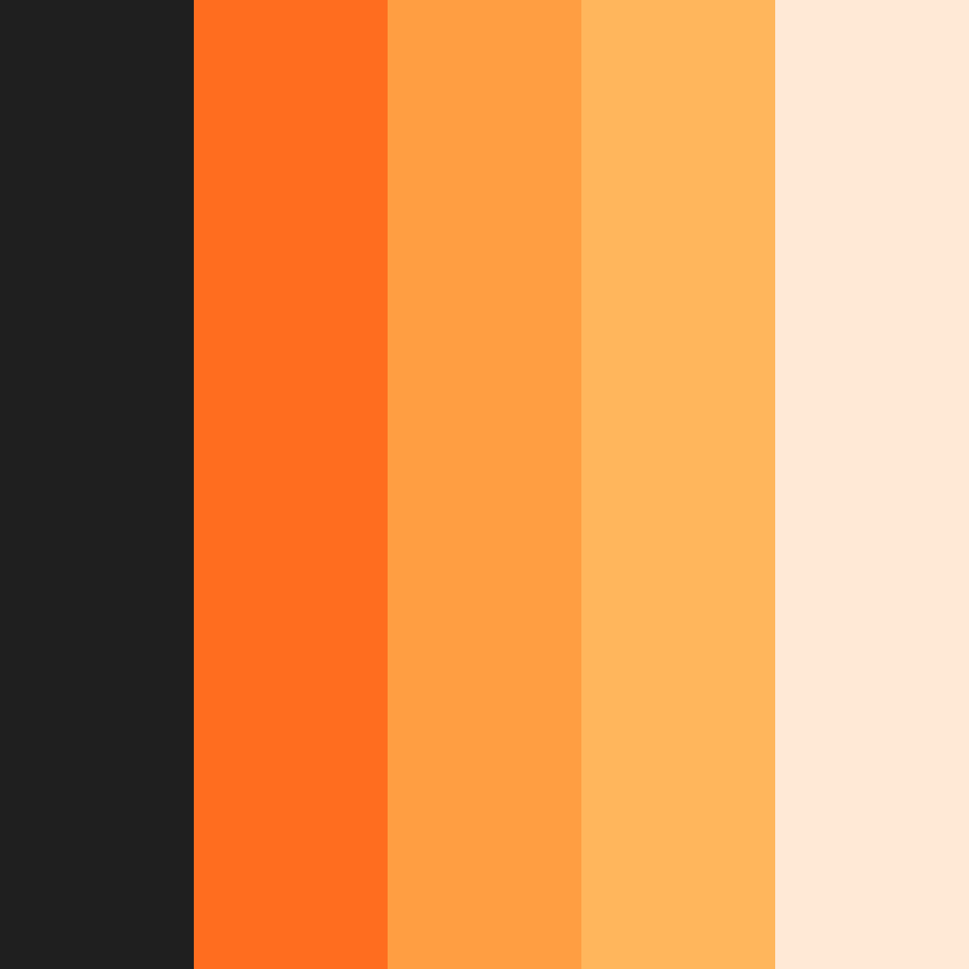 Download black and orange color palette PNG image (square)