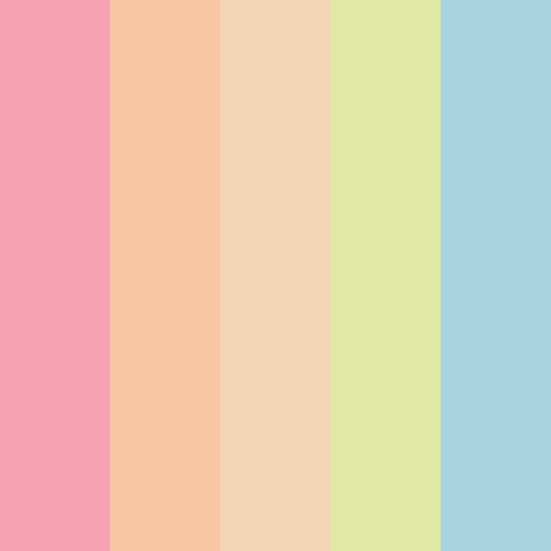 Download pusheen color palette PNG image (square)