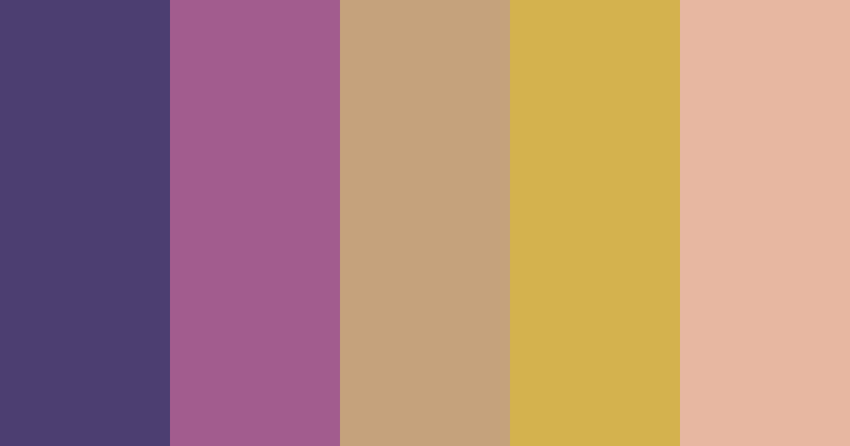 Download 1940s vintage color palette PNG image (landscape)