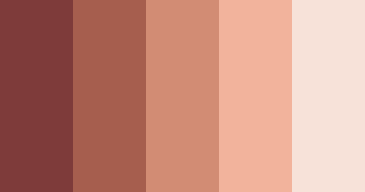 Download auburn glow color palette PNG image (landscape)