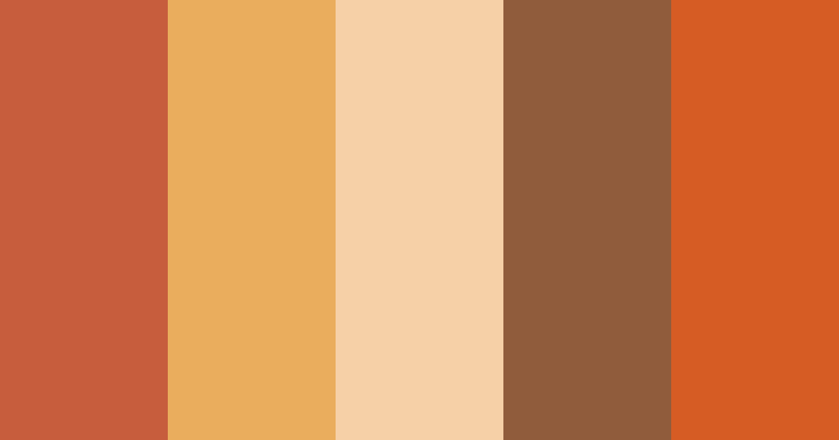 Download pumpkin delight color palette PNG image (landscape)