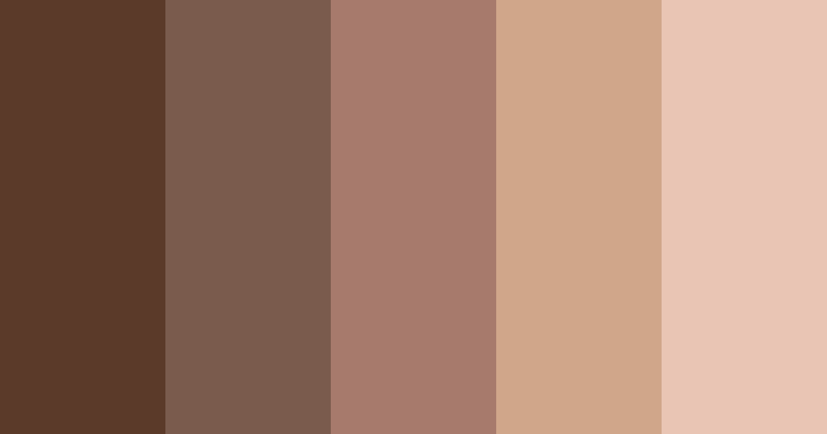 Download rich cocoa color palette PNG image (landscape)