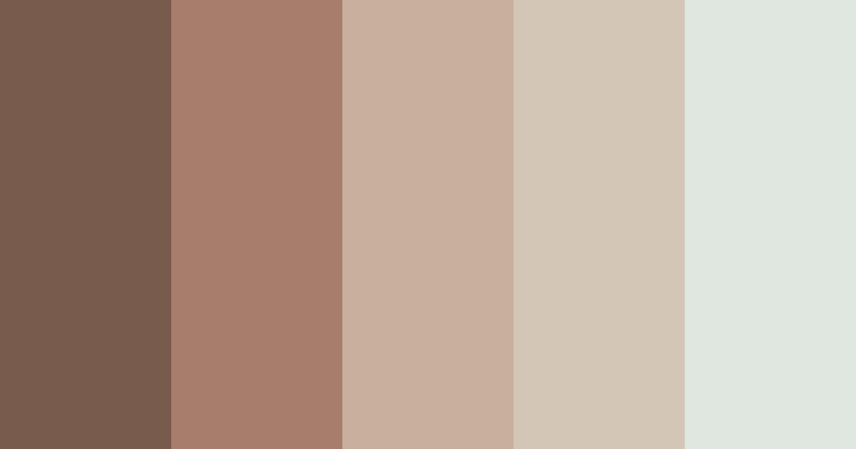 Download earthy winter wardrobe color palette PNG image (landscape)