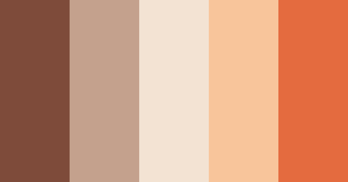 Download bear color palette PNG image (landscape)
