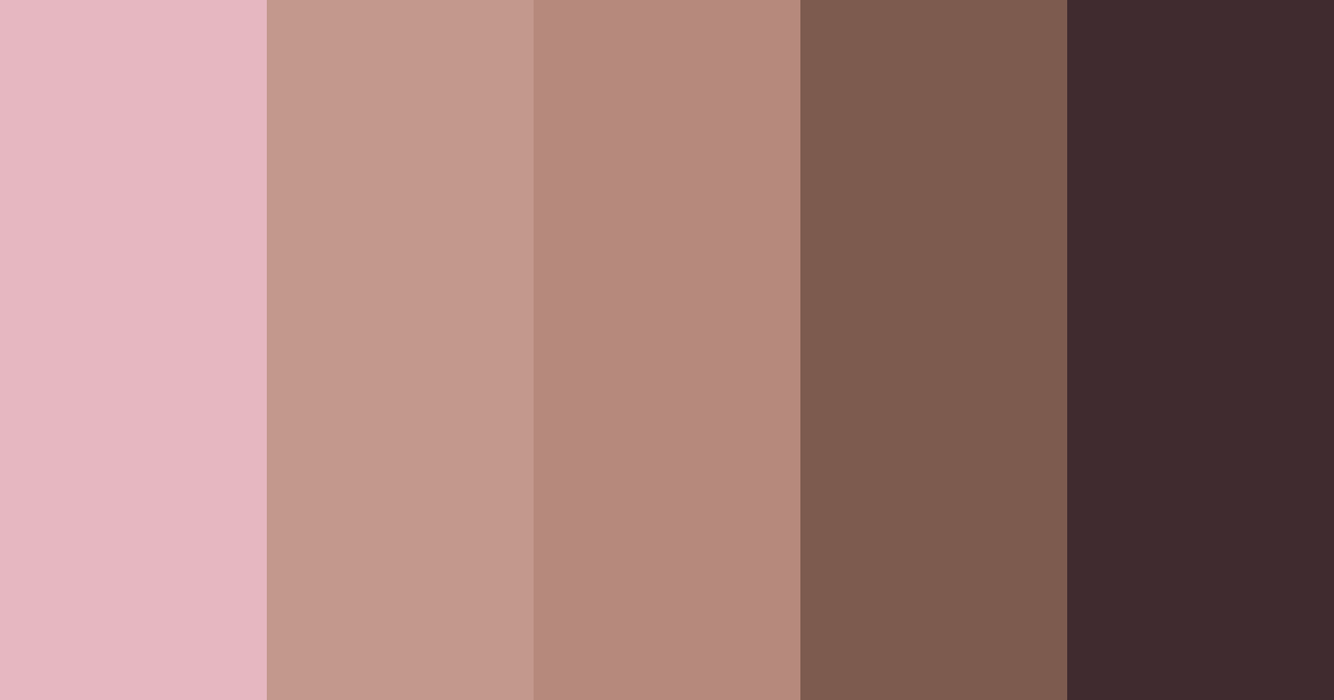 Download chocolate pink dreams color palette PNG image (landscape)