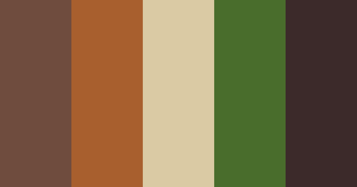 Download auburn olive color palette PNG image (landscape)