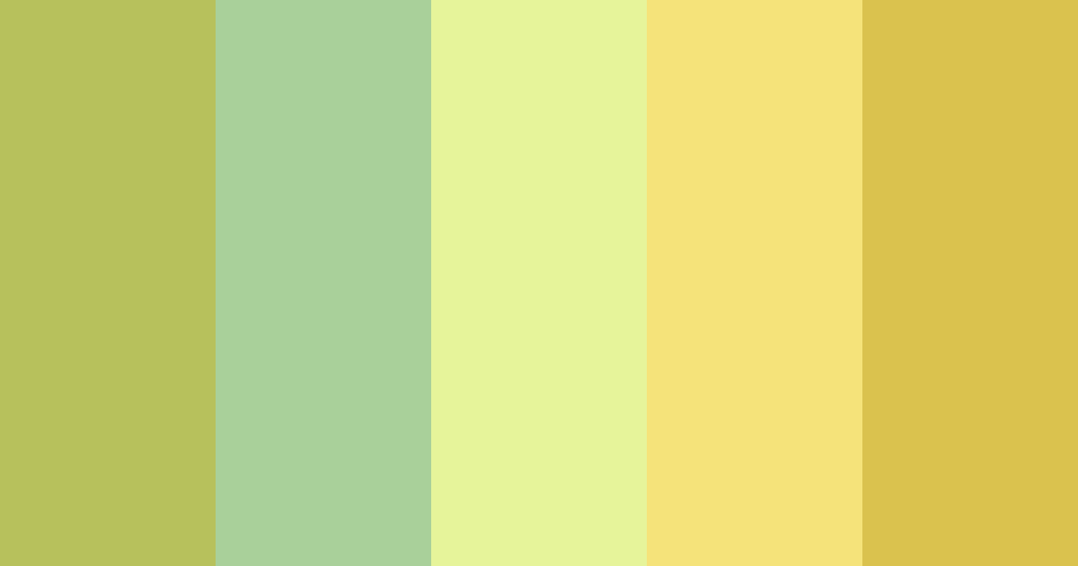 Download celery delight color palette PNG image (landscape)