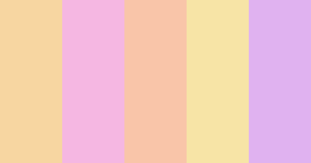 Download fluttershy color palette PNG image (landscape)
