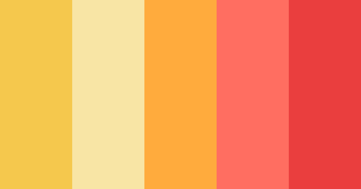 Download y2k sunshine color palette PNG image (landscape)