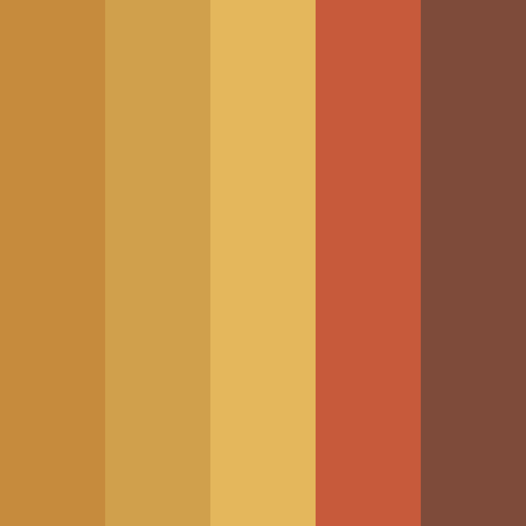 Download caramel apple delight color palette PNG image (square)