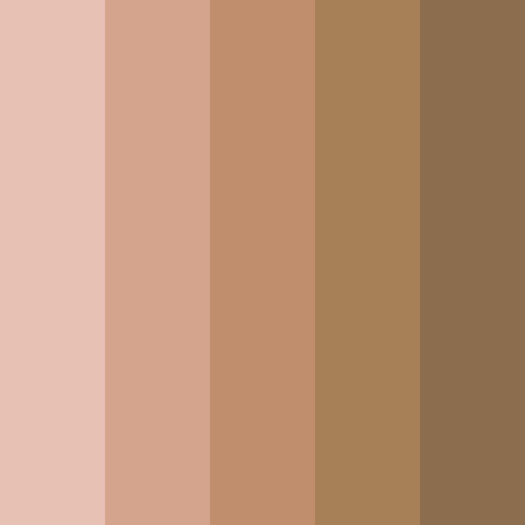 Download tonos de piel color palette PNG image (square)
