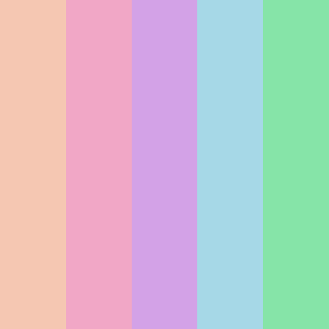 Download flutter shy color palette PNG image (square)
