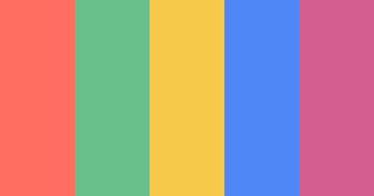 Download rainbow pie color palette PNG image (landscape)