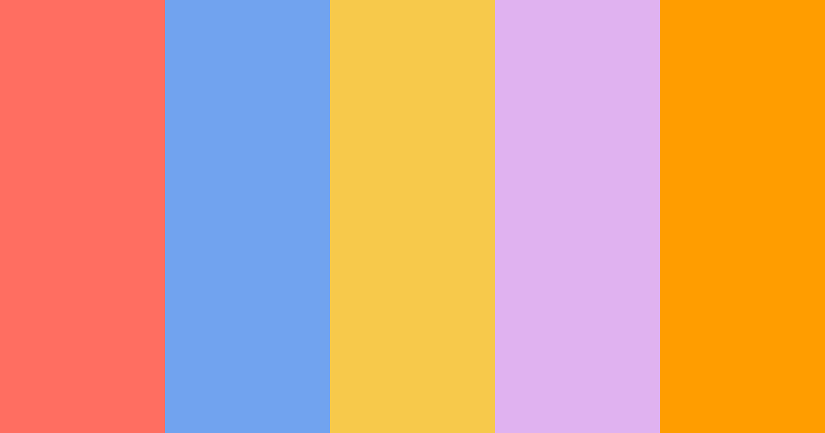 Download rainbow pie color palette PNG image (landscape)