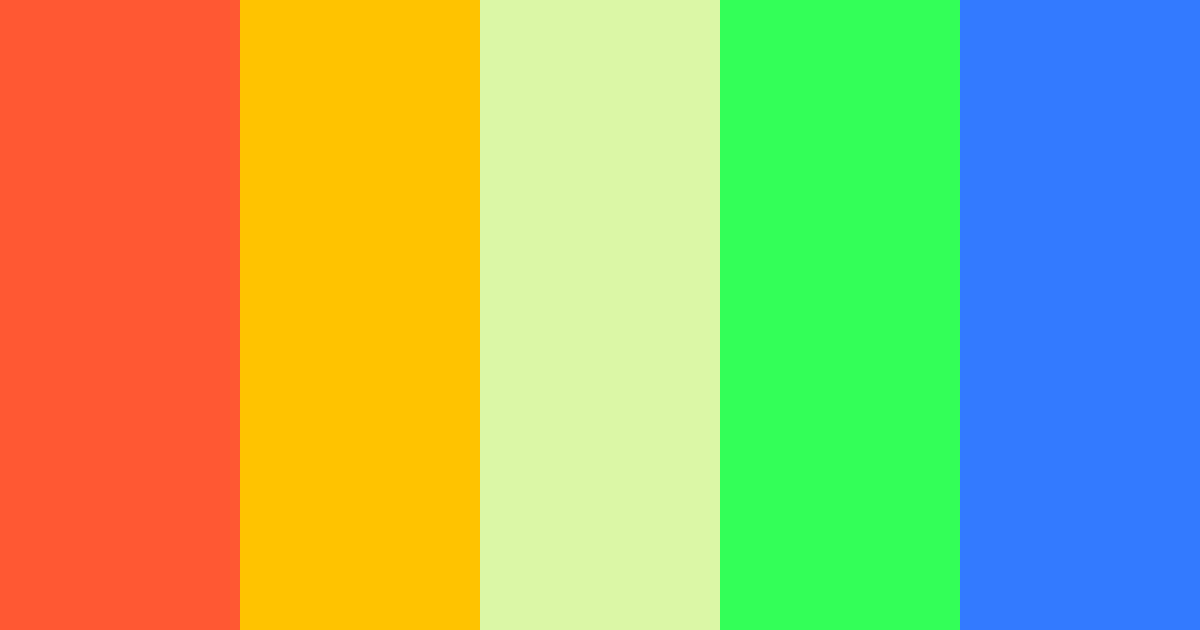 Download blaze rainbow color palette PNG image (landscape)