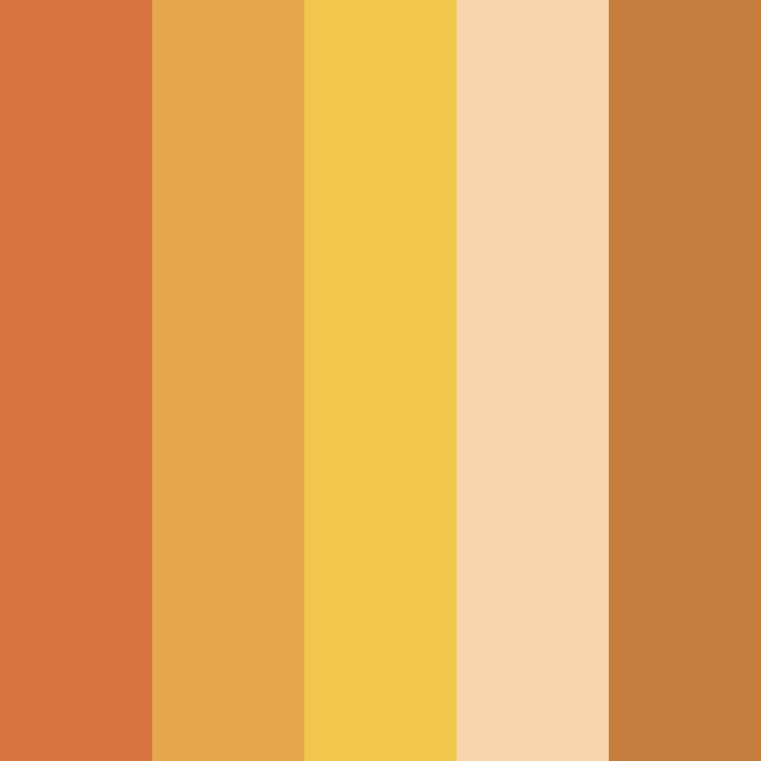 Download pumpkin delight color palette PNG image (square)
