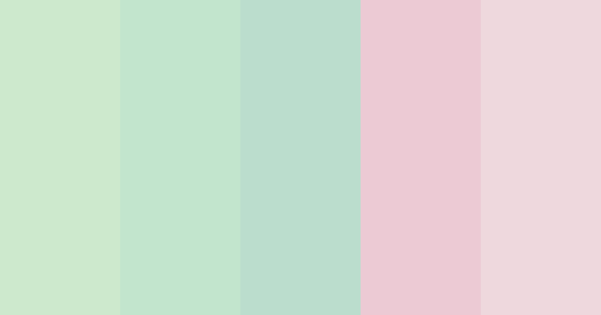 Download green bloom color palette PNG image (landscape)